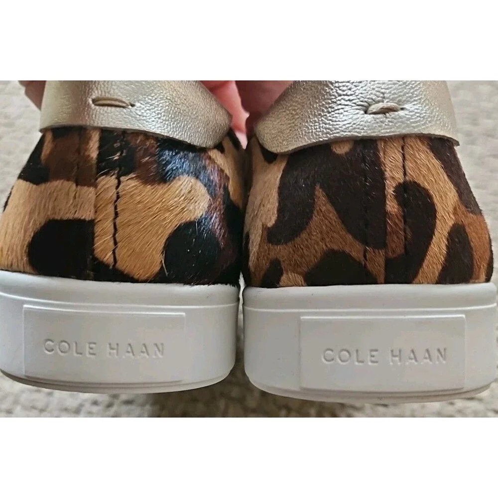 COLE HAAN GrandPro Spectator 2.0 Slip-On Sneaker Shoes Camo Hair Calf $130 Sz 8